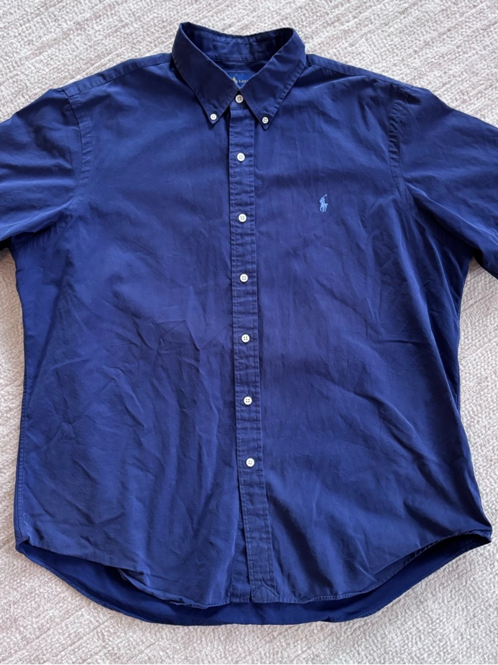 Ralph Lauren Men's Dark Navy Button-Down Shirt